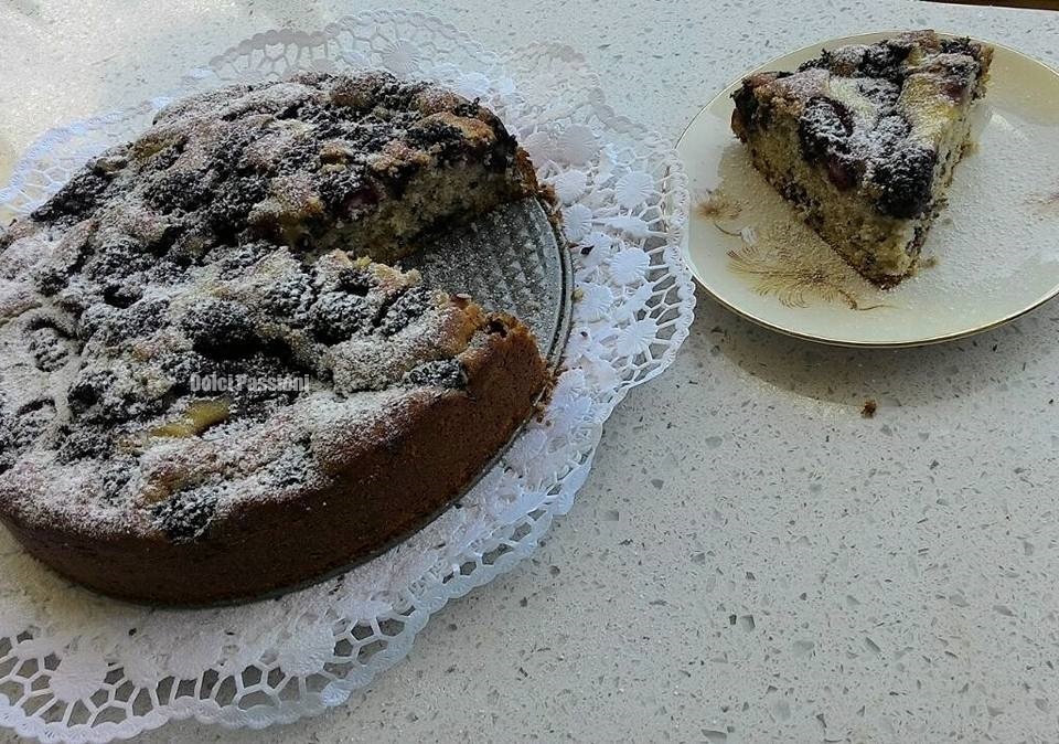 Torta Nua con crema di pasticcera e gelsi neri - Dolci ...