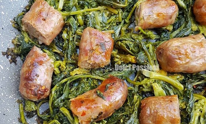 Salsiccia con cime di rapa - Dolci Passioni