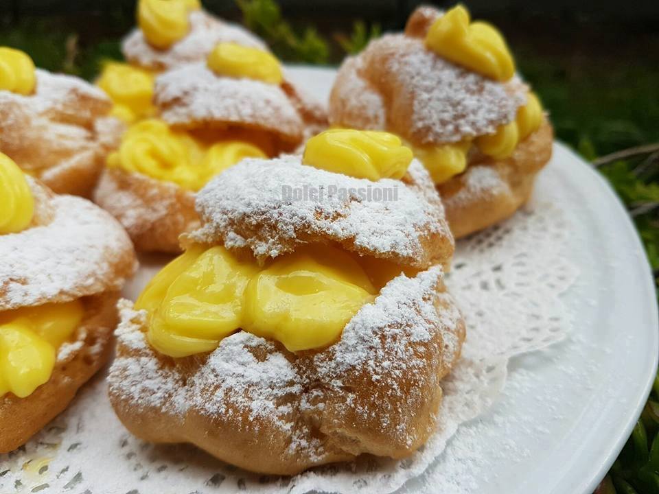 Bignè con crema al limone - Dolci Passioni