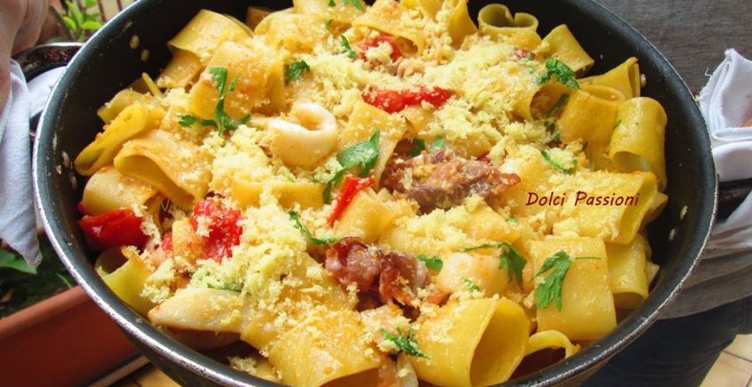 Paccheri con seppioline al forno - Dolci Passioni