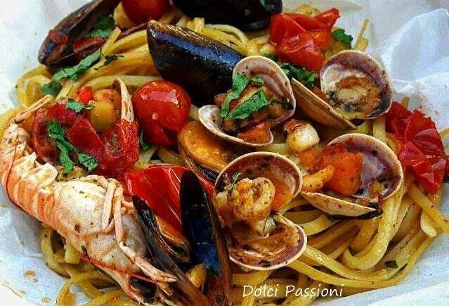 Linguine Allo Scoglio Al Cartoccio Dolci Passioni