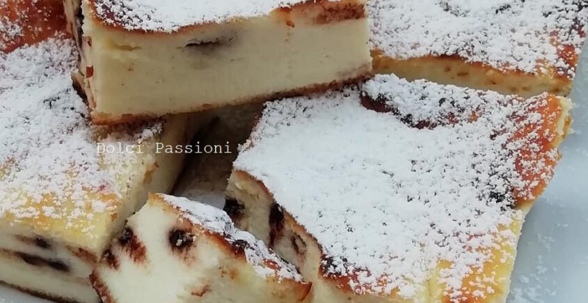 Pizza Dolce Di Ricotta Con Scaglie Di Cioccolato Dolci Passioni