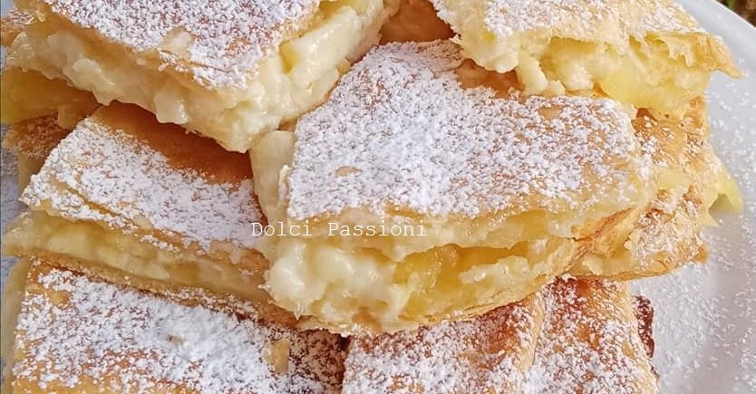 Sfogliatelle Con Crema Pasticcera E Mele Dolci Passioni