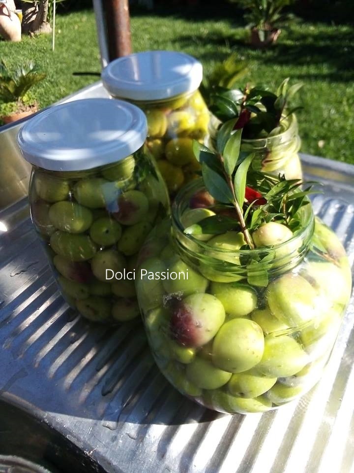 Olive verdi in salamoia - la ricetta tradizionale