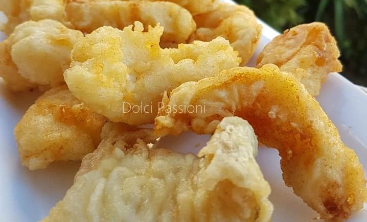 Bocconcini di baccalà fritto in tempura al limone