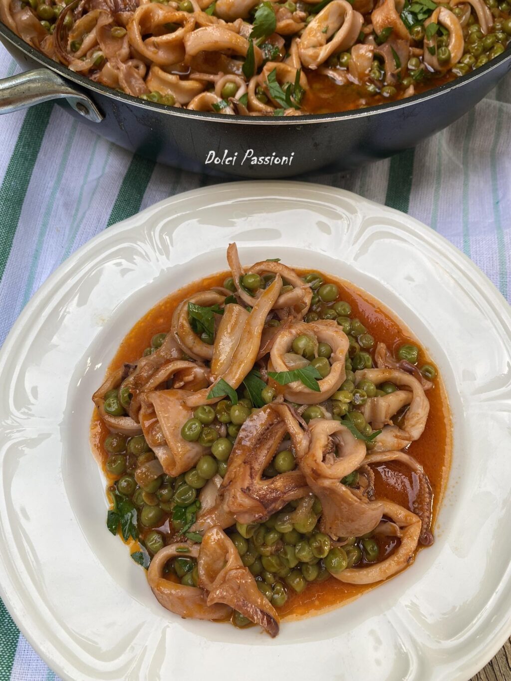 Seppie con Piselli in umido: ricetta facile della Nina