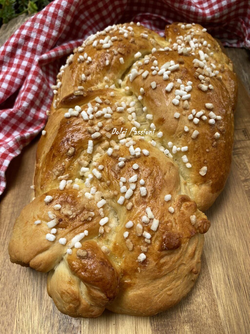 Soffice Treccione Panbrioche con granella di zucchero