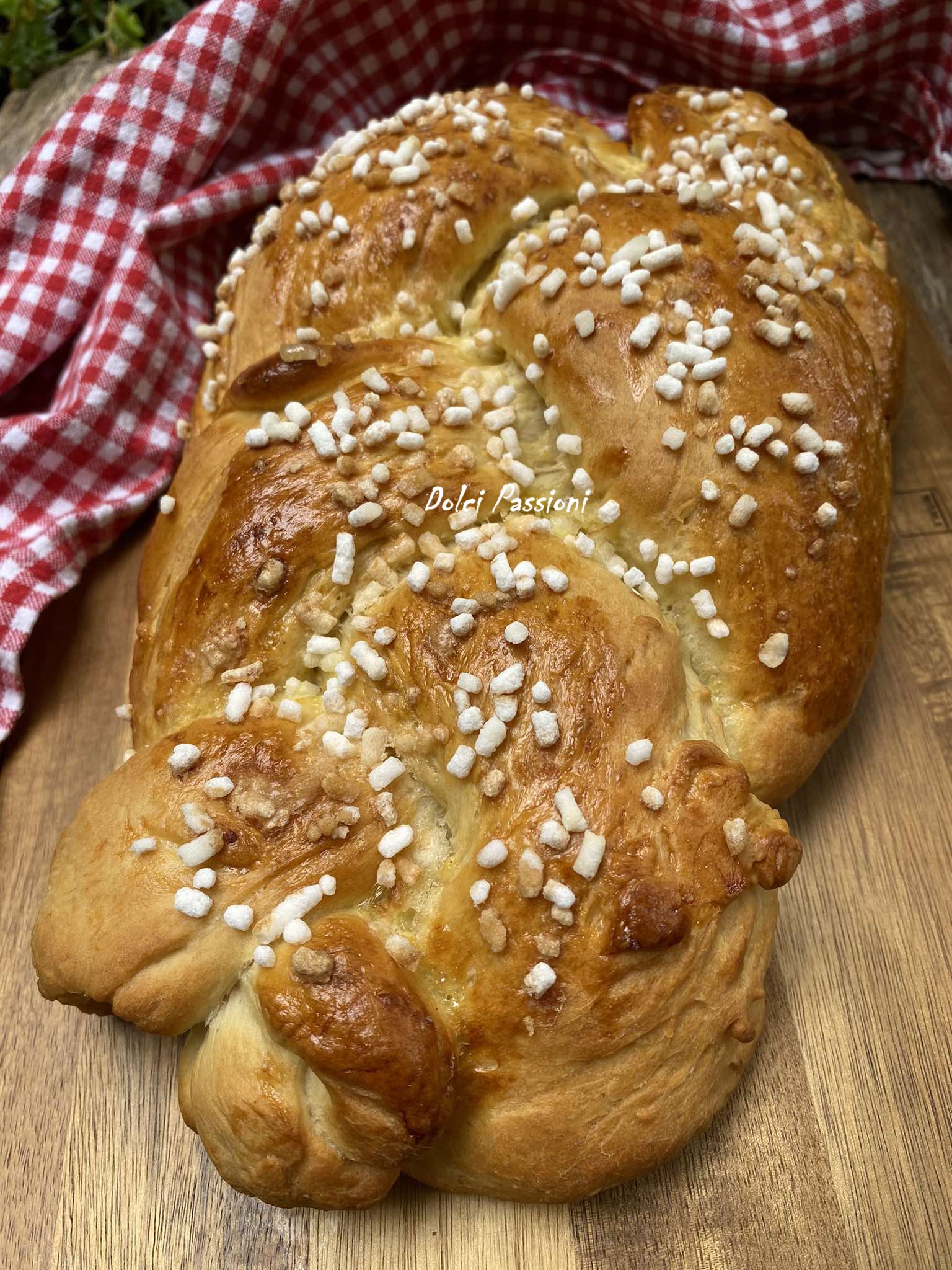 Soffice Treccione Panbrioche con granella di zucchero