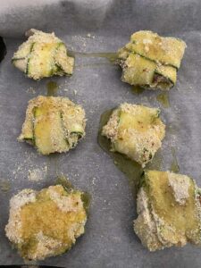 Fagottini di Zucchine ripieni di Prosciutto crudo e mozzarella