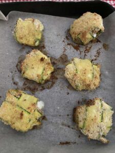 Fagottini di Zucchine ripieni di Prosciutto crudo e mozzarella
