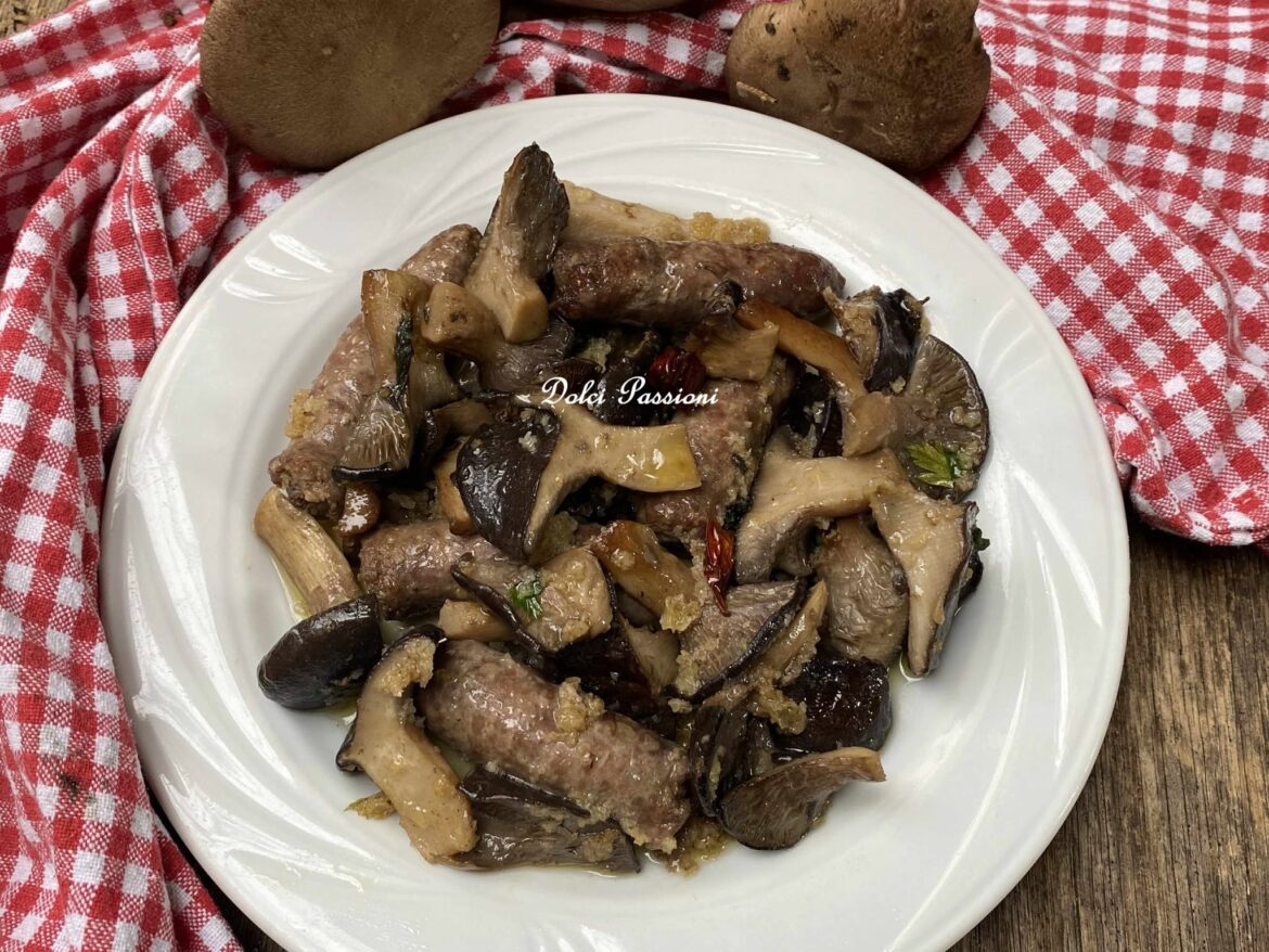 Funghi "Cardoncelli" con Salsiccia: sapori autentici della cucina Pugliese