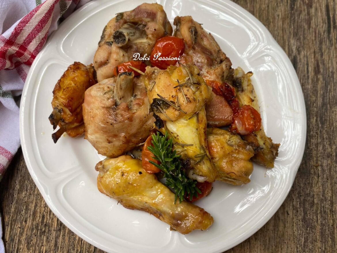 Pollo al forno con Pomodorini alla Lucana: il profumo della cucina semplice che conquista tutti