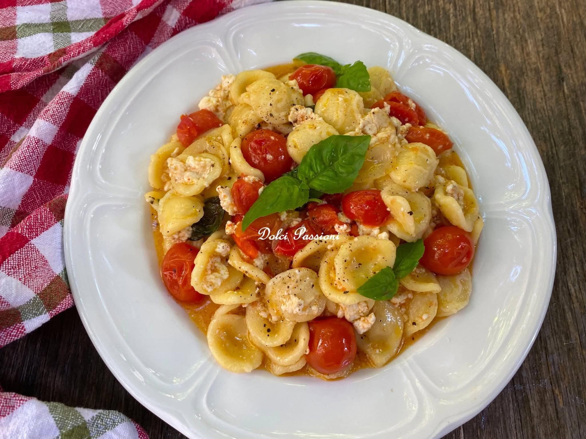Orecchiette con Ricotta e Pomodorini: il sapore della tradizione Pugliese