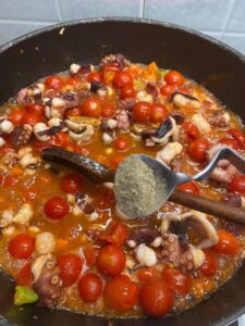 Spaghetti con il polpo, la ricetta tradizionale di casa Palasciano-Bellino Spaghetti con il polpo, la ricetta tradizionale di casa Palasciano-Bellino