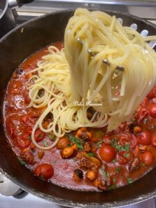 Spaghetti con il polpo, la ricetta tradizionale di casa Palasciano-Bellino Spaghetti con il polpo, la ricetta tradizionale di casa Palasciano-Bellino