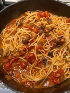 Spaghetti con il polpo, la ricetta tradizionale di casa Palasciano-Bellino Spaghetti con il polpo, la ricetta tradizionale di casa Palasciano-Bellino